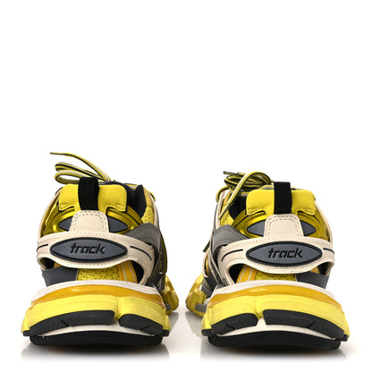 Balenciaga Mesh Nylon Mens Track Sneakers 36 Yellow Black White 6 of 13