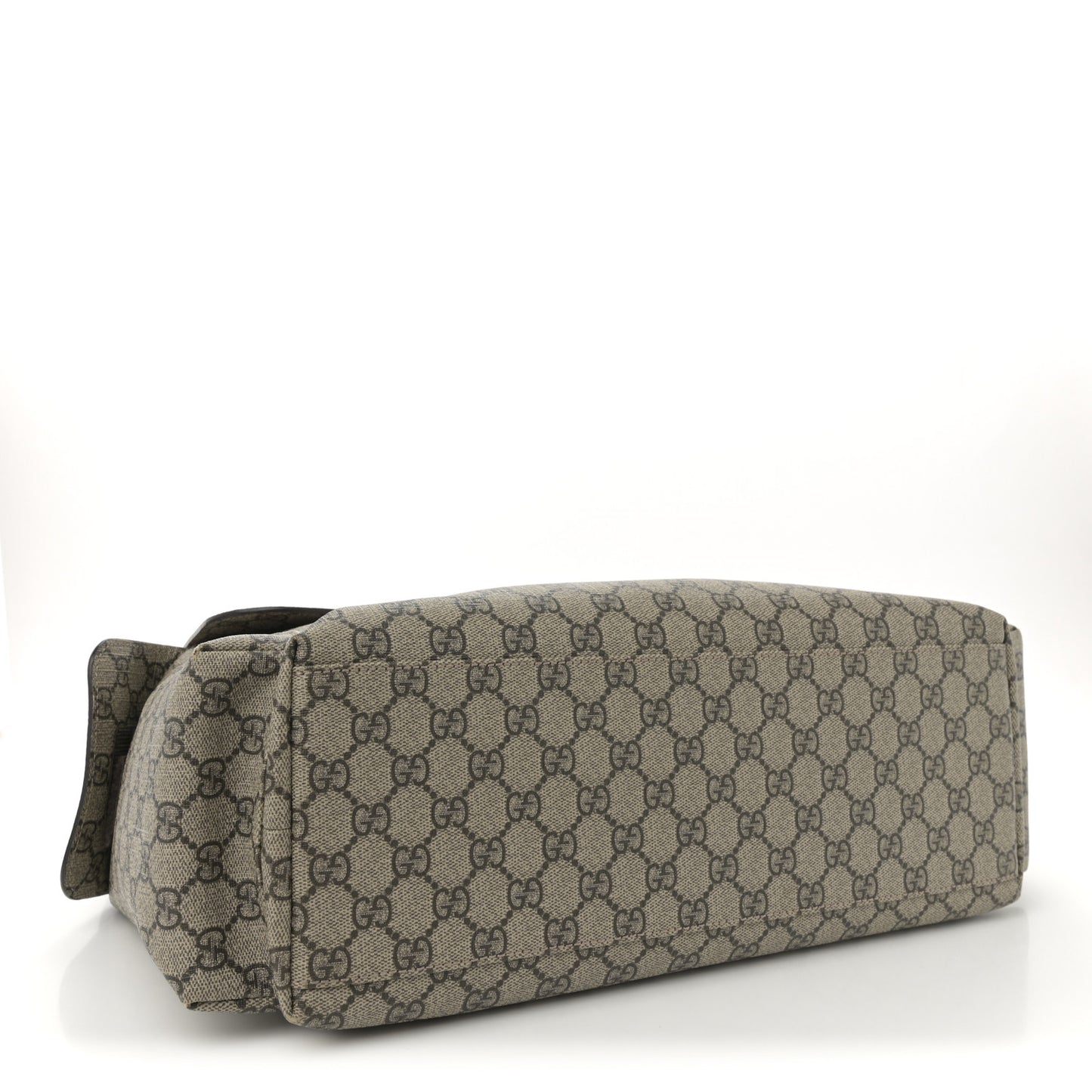 GG Plus Monogram Messenger Diaper Bag Dark Brown