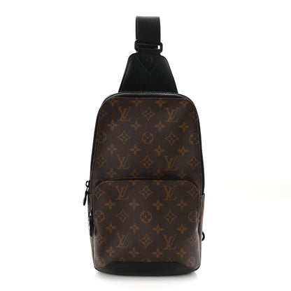 Louis Vuitton Monogram Macassar Avenue Sling Bag 1 of 9