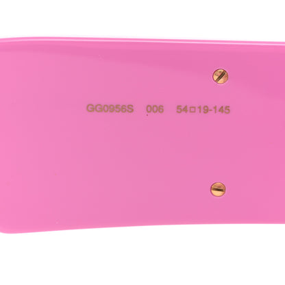 Gucci Acetate Square Frame Sunglasses GG0956S Pink 5 of 7