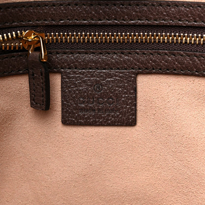Gucci GG Supreme Monogram Textured Calfskin Web Medium Ophidia Shopping Tote Beige Ebony New Acero 6 of 11
