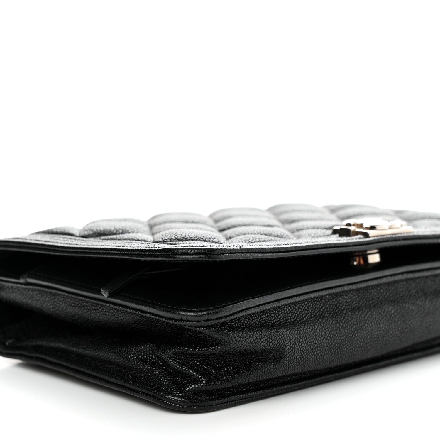Chanel Caviar Quilted Boy Wallet On Chain WOC Black 8 of 15