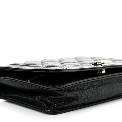Chanel Caviar Quilted Boy Wallet On Chain WOC Black 8 of 15