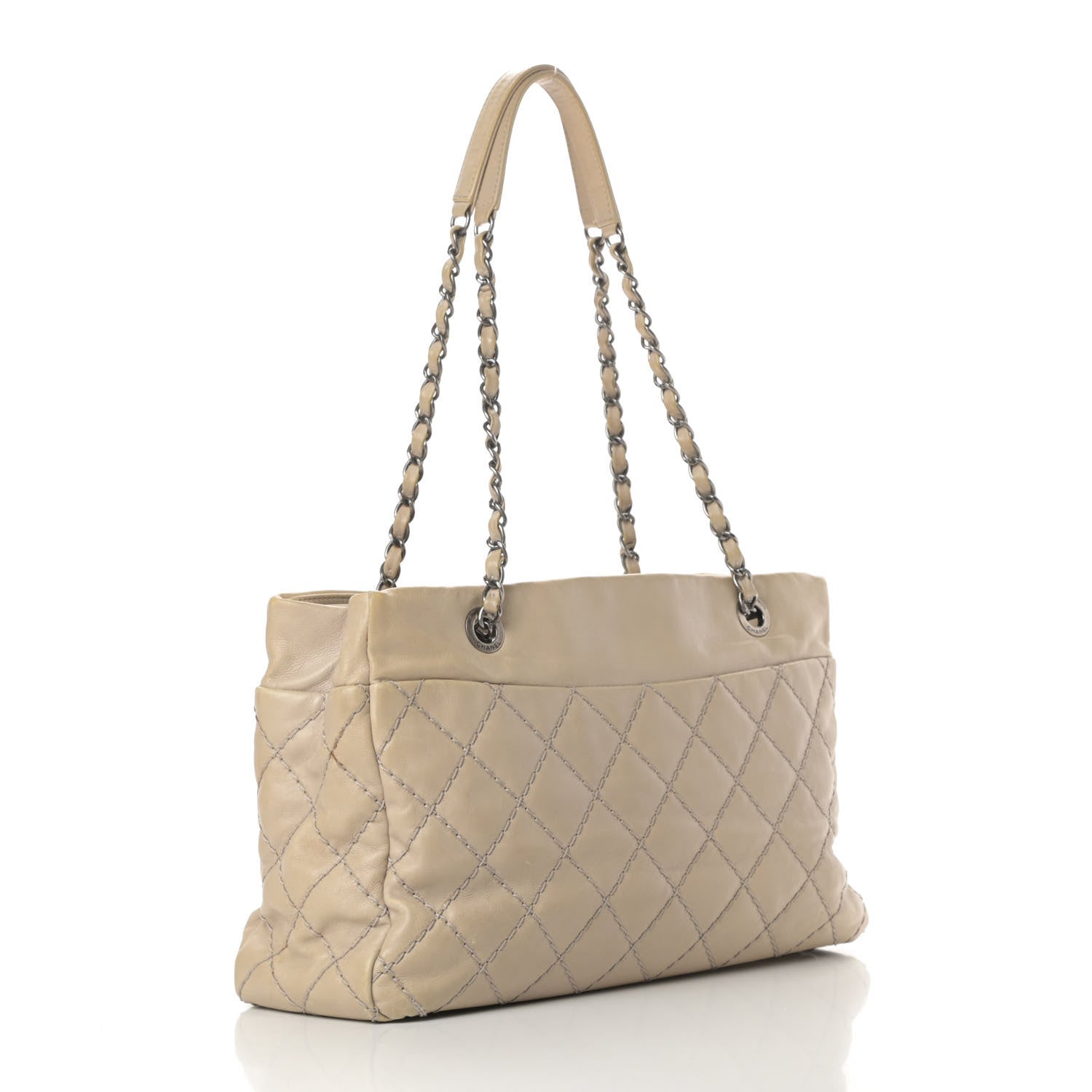 Chanel Calfskin Medium Stitch It Tote Beige 3 of 15