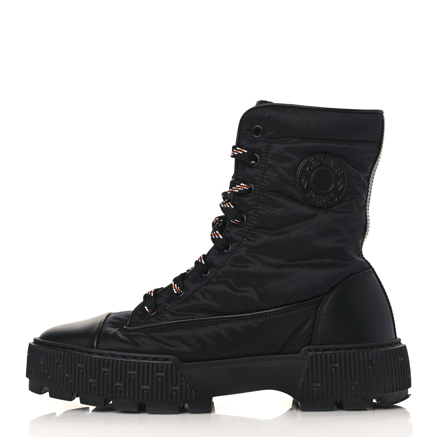 Calfskin Parachute Fresh Ankle Boots 38.5 Black