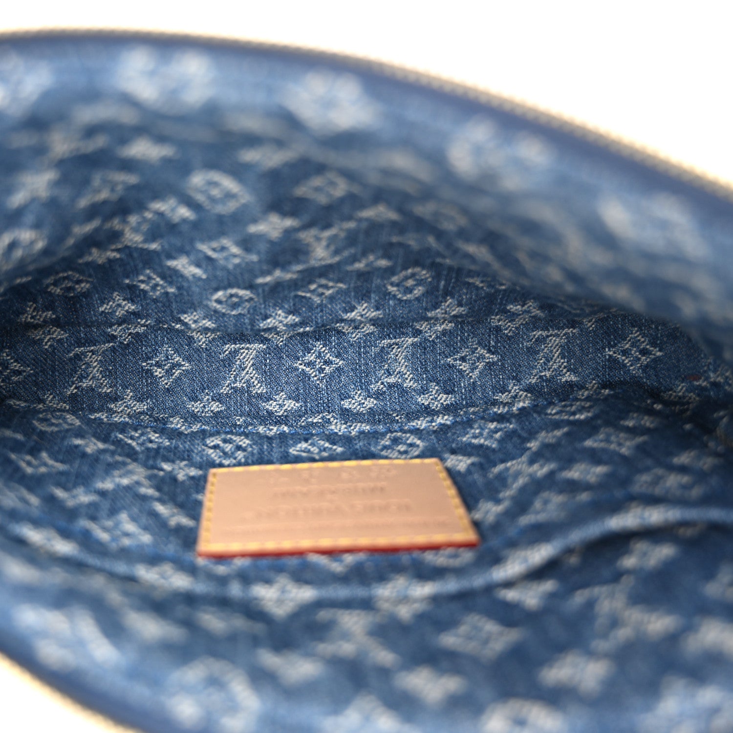 Louis Vuitton LV X TM Monogram Denim Cerises Pochette Accessories Blue 5 of 10
