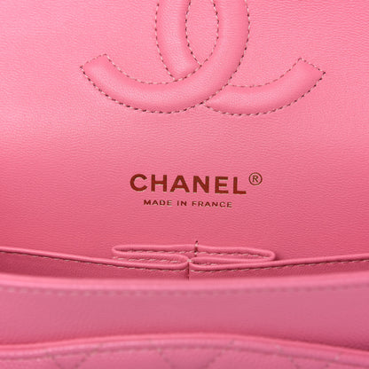 Chanel Caviar Quilted Medium Double Flap Pink 8 of 10
