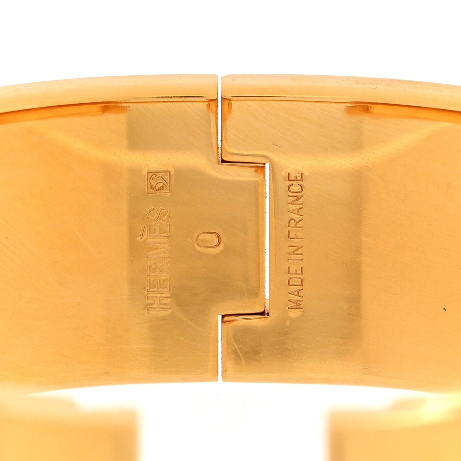 Hermes Enamel Wide Clic Clac H Bracelet GM Marron Glace 4 of 4