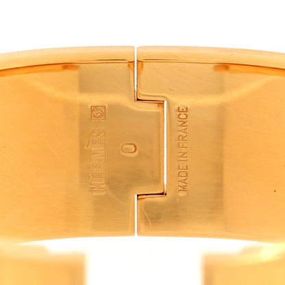 Hermes Enamel Wide Clic Clac H Bracelet GM Marron Glace 4 of 4
