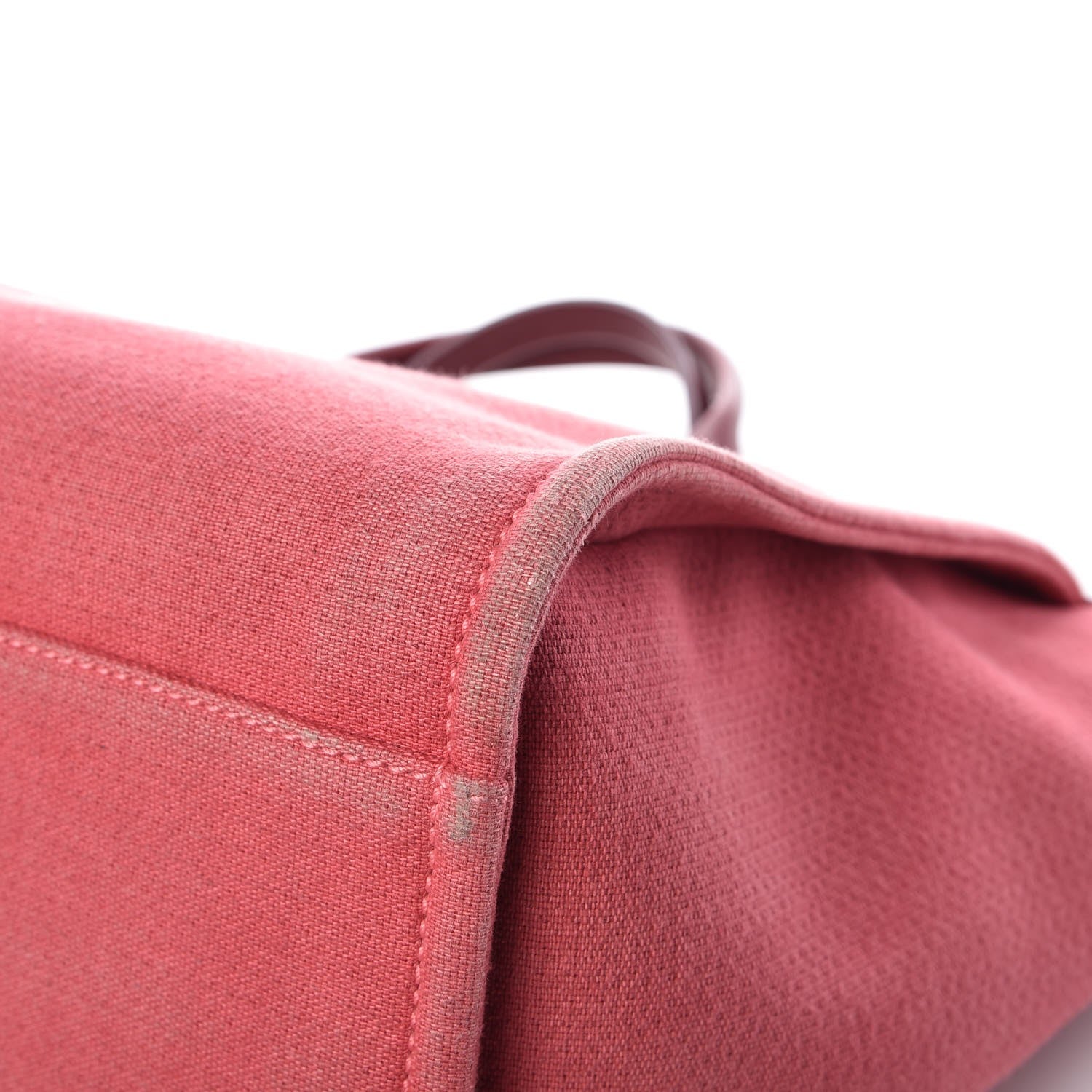 Chanel Canvas Large Deauville Tote Red 10 of 12