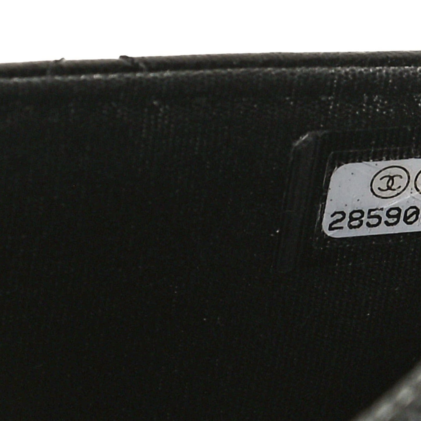 Lambskin Quilted Trendy CC Wallet On Chain WOC Black
