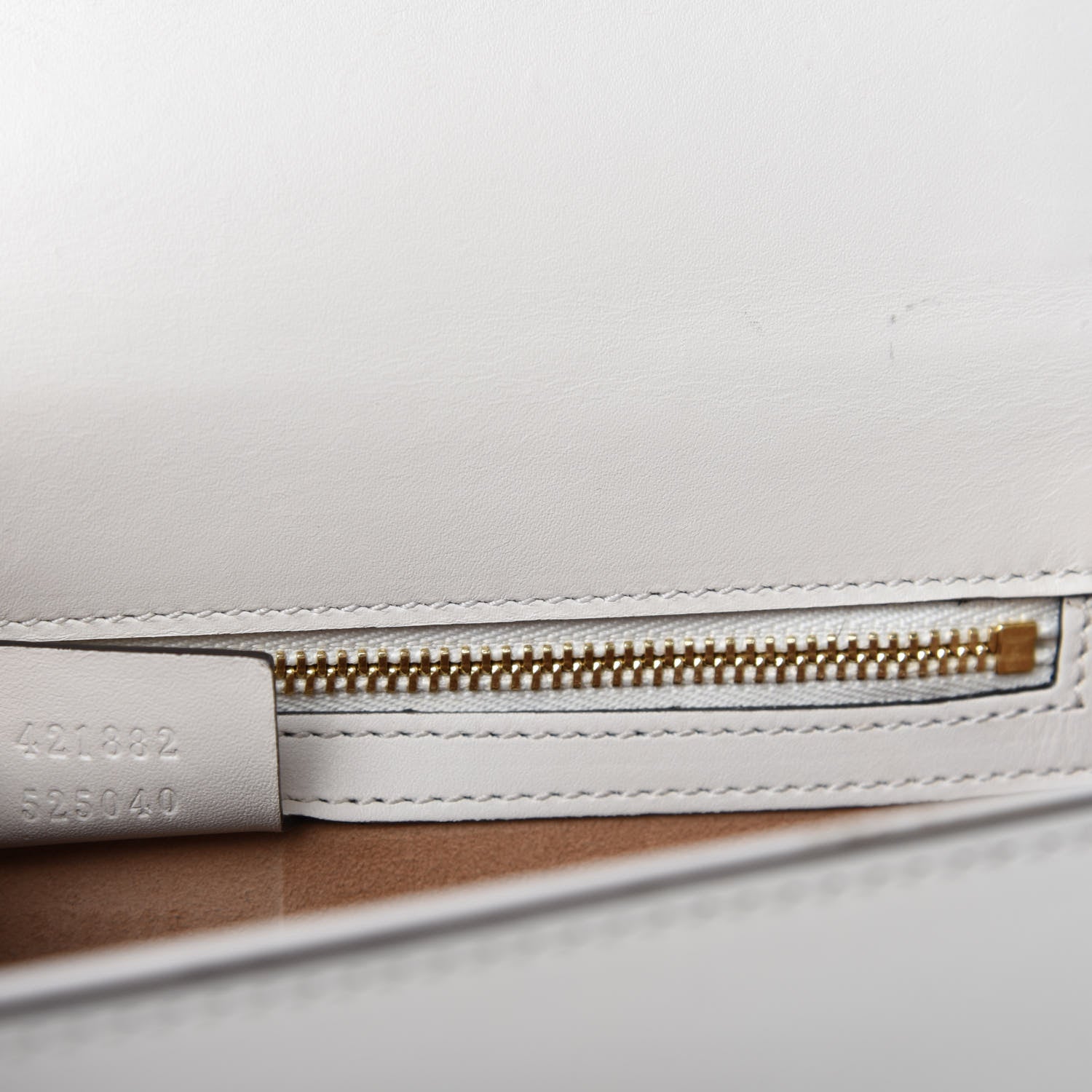 Gucci Calfskin Small Sylvie Shoulder Bag Off White 13 of 14