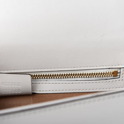 Gucci Calfskin Small Sylvie Shoulder Bag Off White 13 of 14