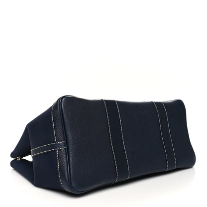 Hermes Toile Negonda Garden Party Tote 36 MM Bleu Marine 4 of 12