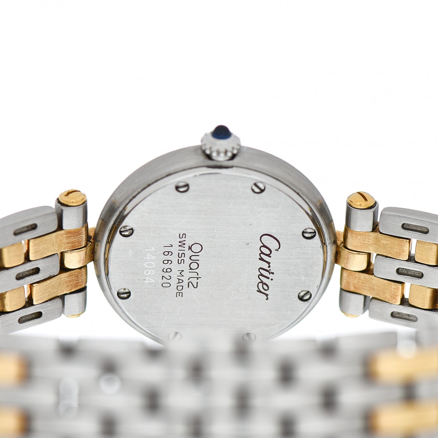 Stainless Steel 18K Yellow Gold 24mm Panthere Vendome Quartz Watch