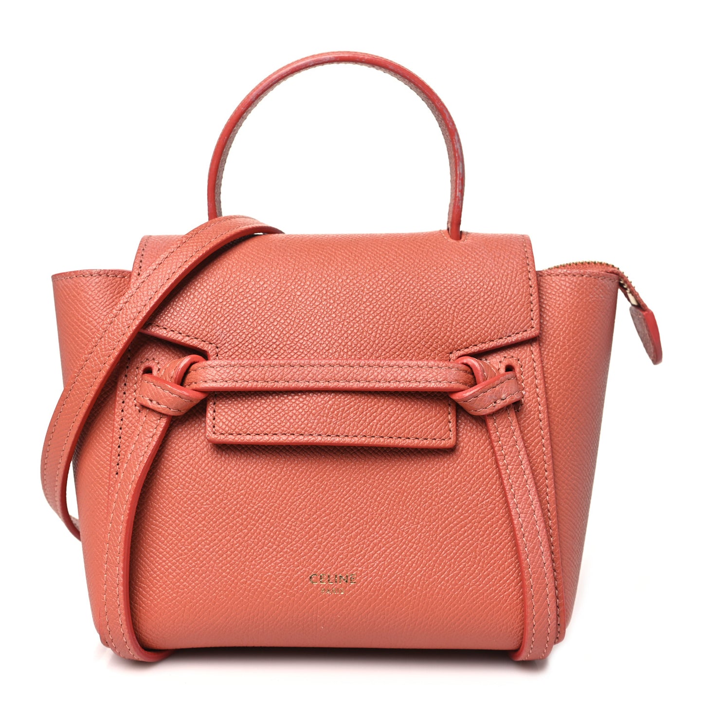 Grained Calfskin Pico Belt Bag Lychee