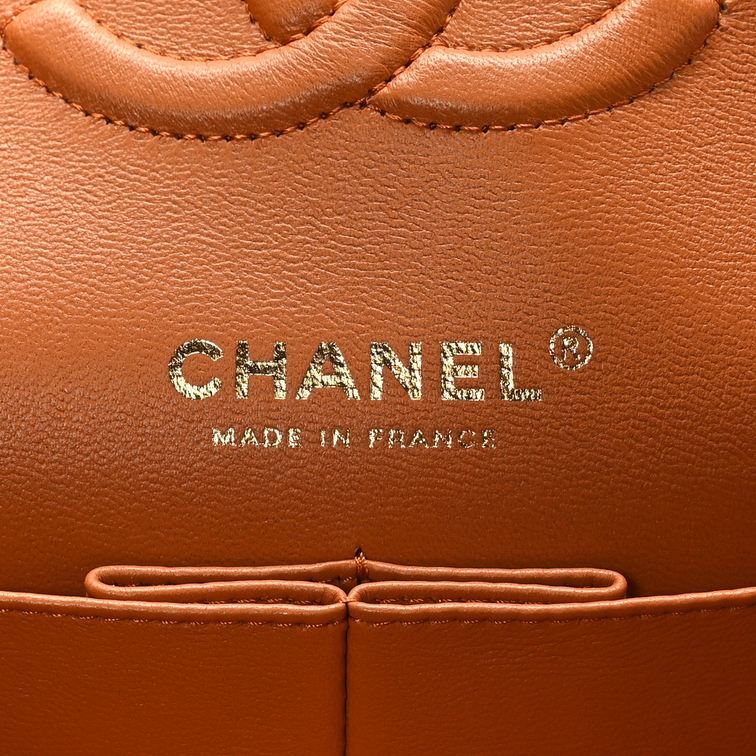 Chanel Caviar Quilted Medium Double Flap Light Brown 6 of 9