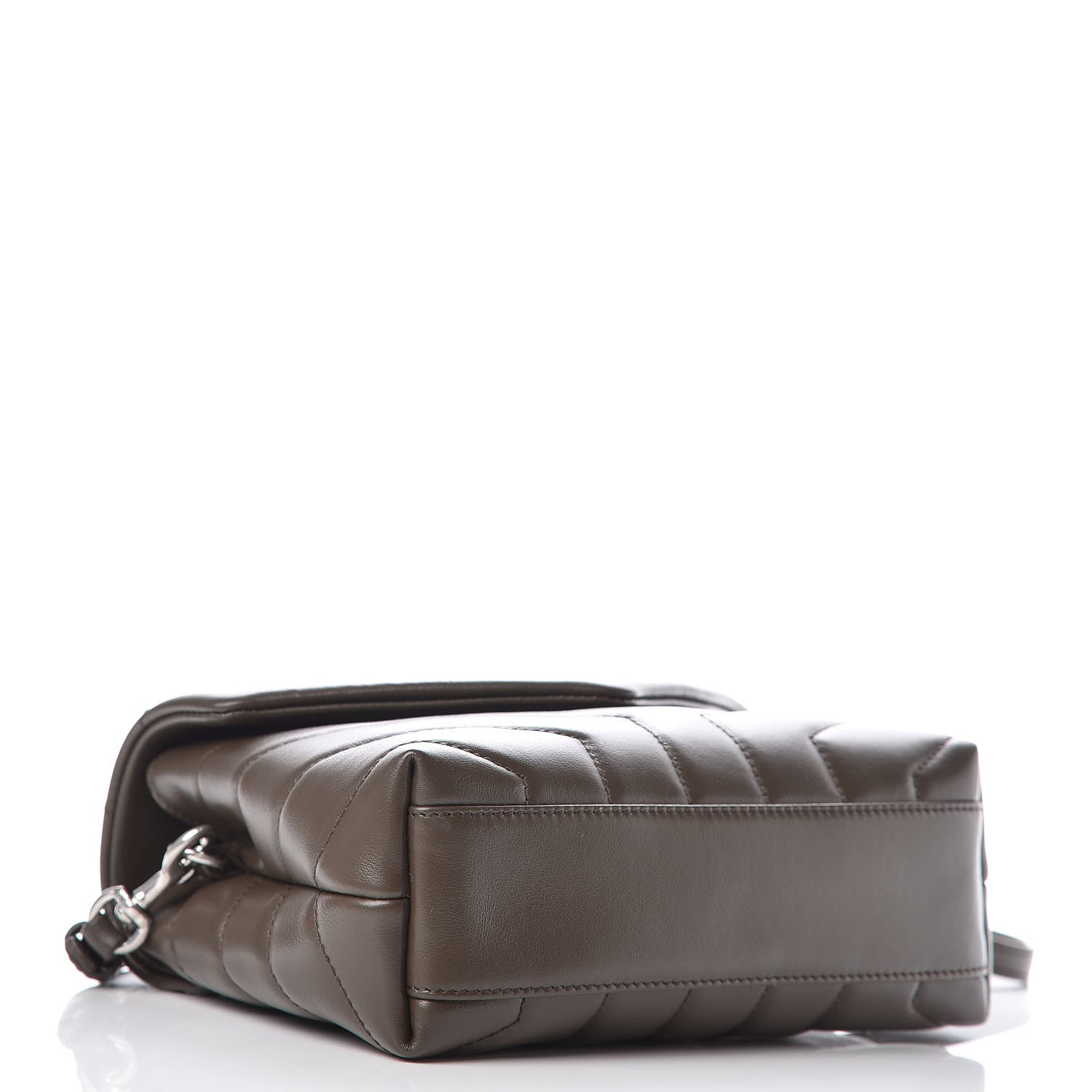 Saint Laurent Calfskin Y Quilted Monogram Toy Loulou Crossbody Bag Faggio 4 of 12