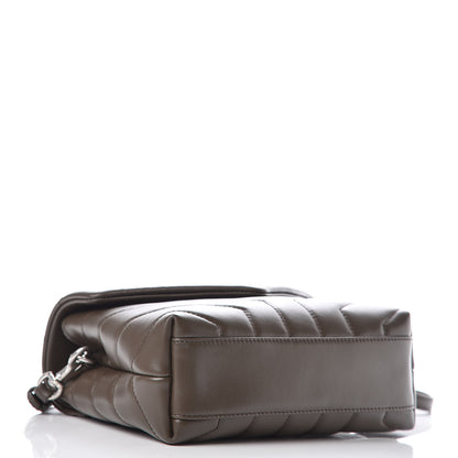Saint Laurent Calfskin Y Quilted Monogram Toy Loulou Crossbody Bag Faggio 4 of 12