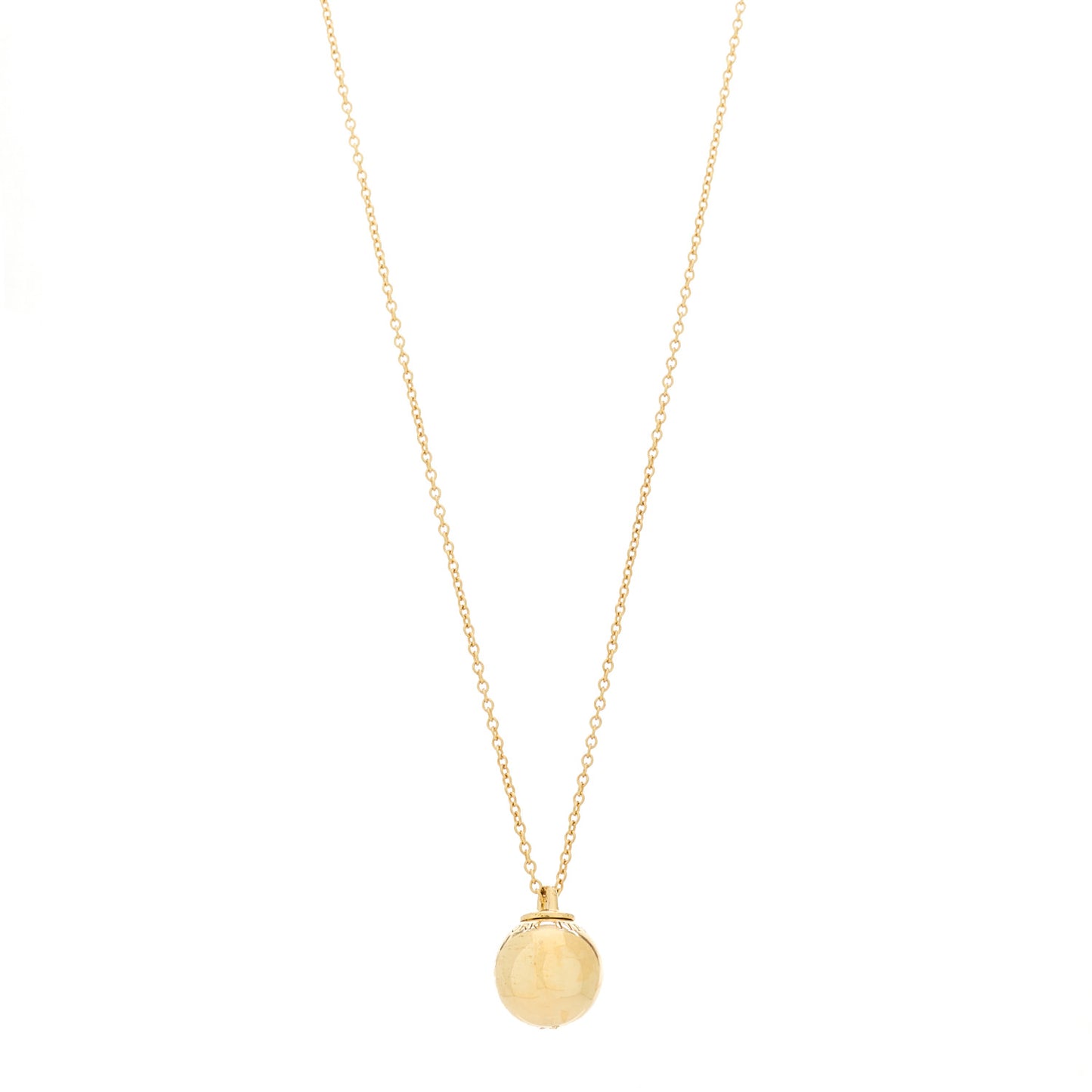 18K Yellow Gold 12.75mm HardWear Ball Pendant Necklace