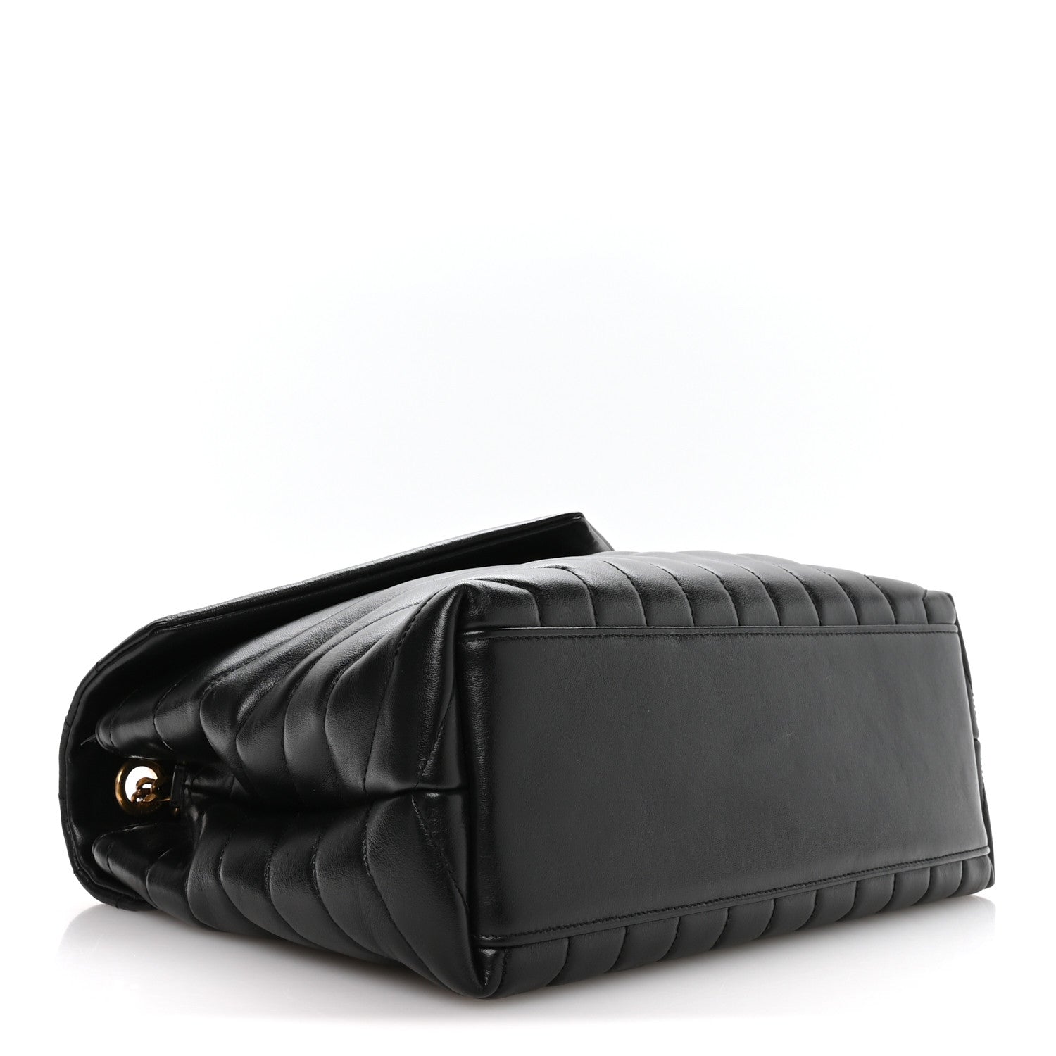 Saint Laurent Calfskin Y Quilted Monogram Medium Loulou Chain Satchel Black 4 of 10