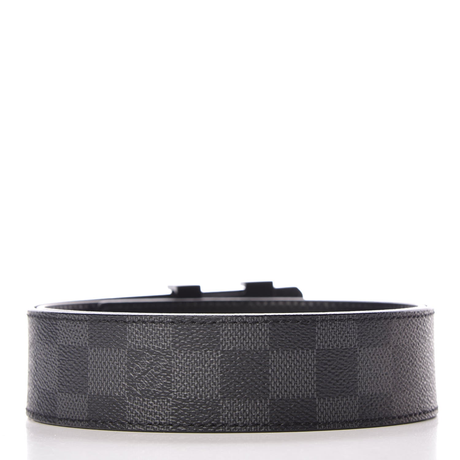 Louis Vuitton Damier Graphite LV Initiales Belt 85 34 3 of 7