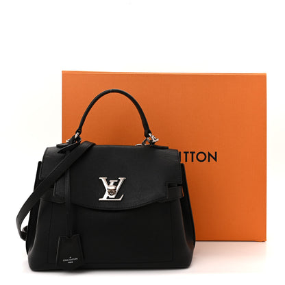 Louis Vuitton Calfskin Lockme Ever BB Black 18 of 18