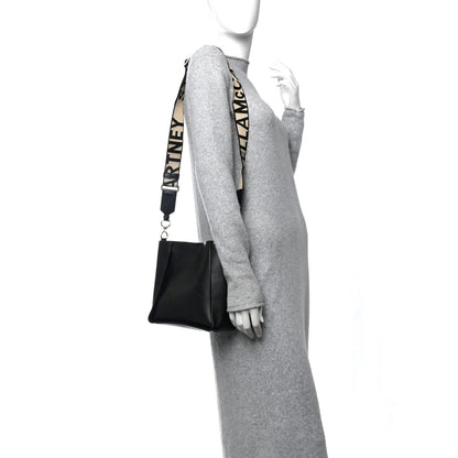 Stella McCartney Eco Alter Nappa Perforated Logo Mini Crossbody Black 3 of 9
