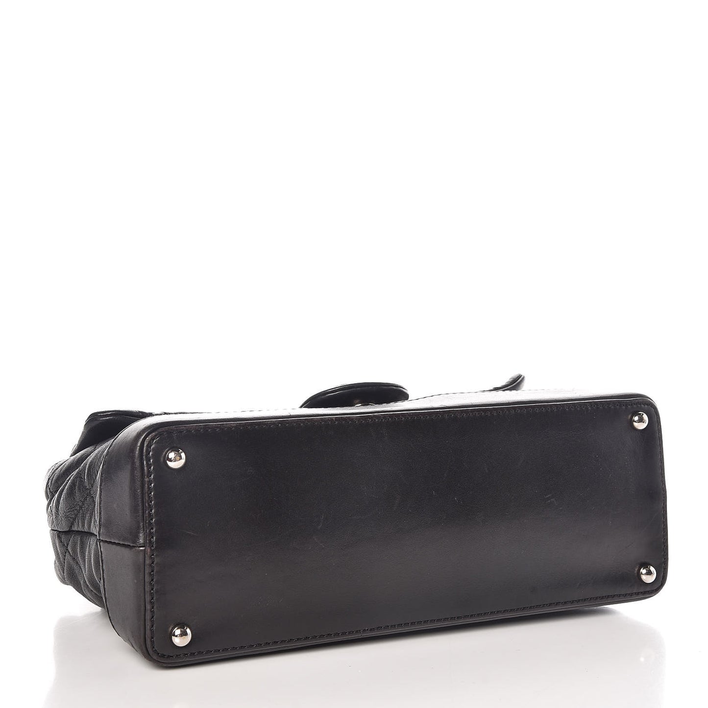 Calfskin Quilted VIP Flap Black