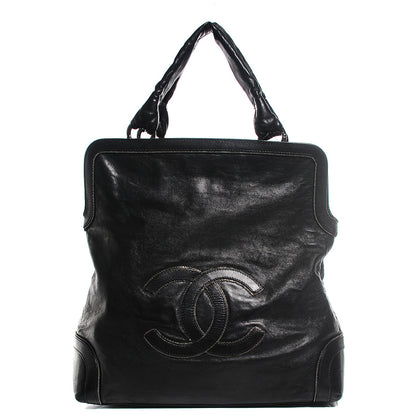 Chanel Calfskin Soho CC Shopper Tote Black 1 of 7