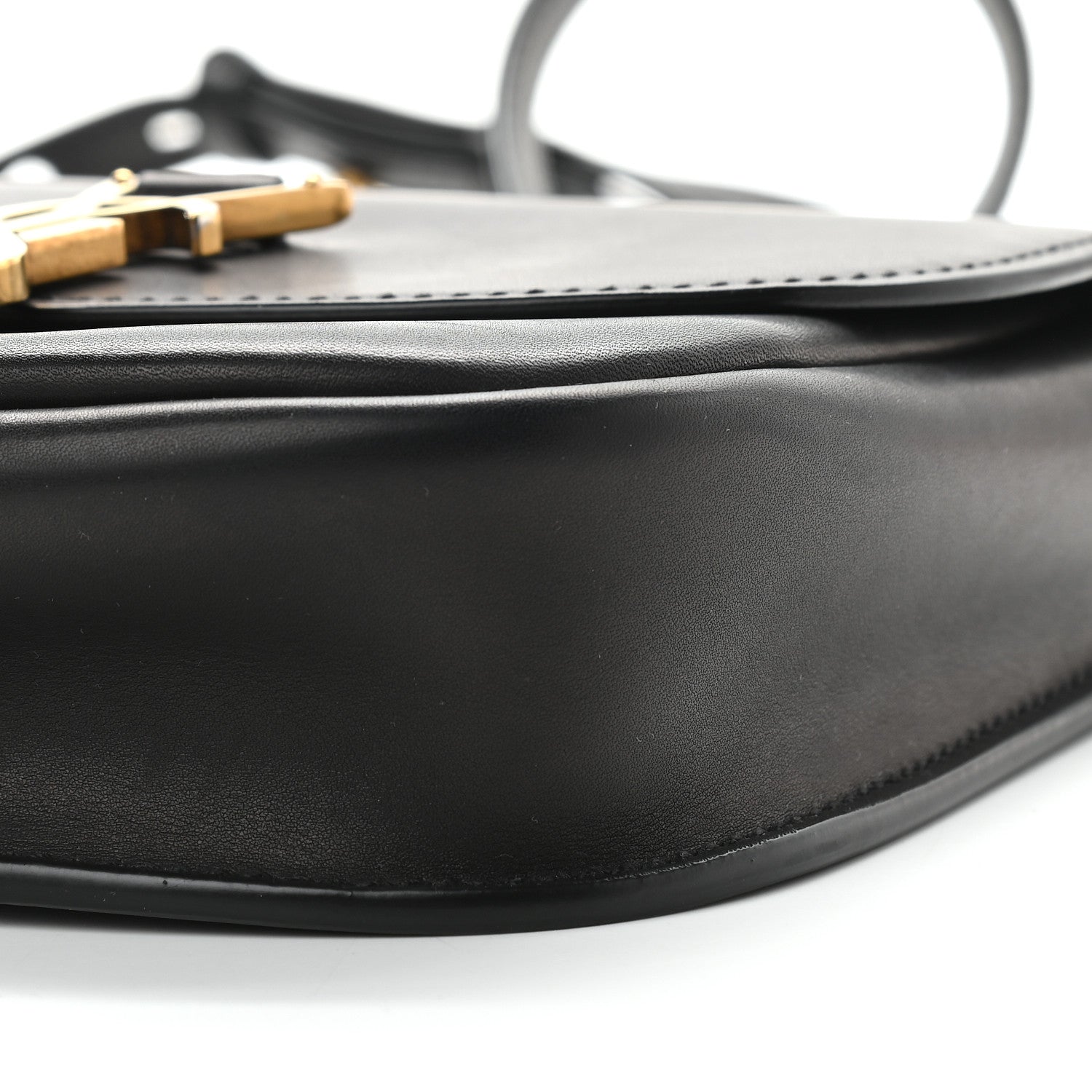 Saint Laurent Smooth Calfskin Classic Monogram Small Kaia Satchel Black 8 of 8