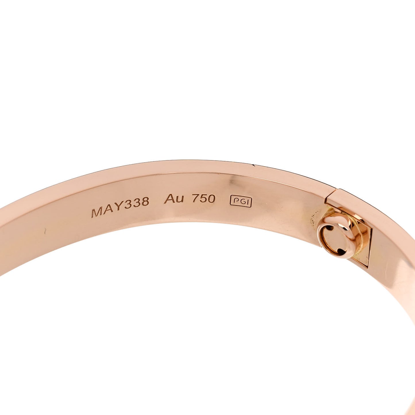 18k Pink Gold Love Bracelet 16