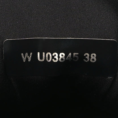 Chanel Lambskin Fabric CC Uniform Sneakers 38 Black 9 of 9