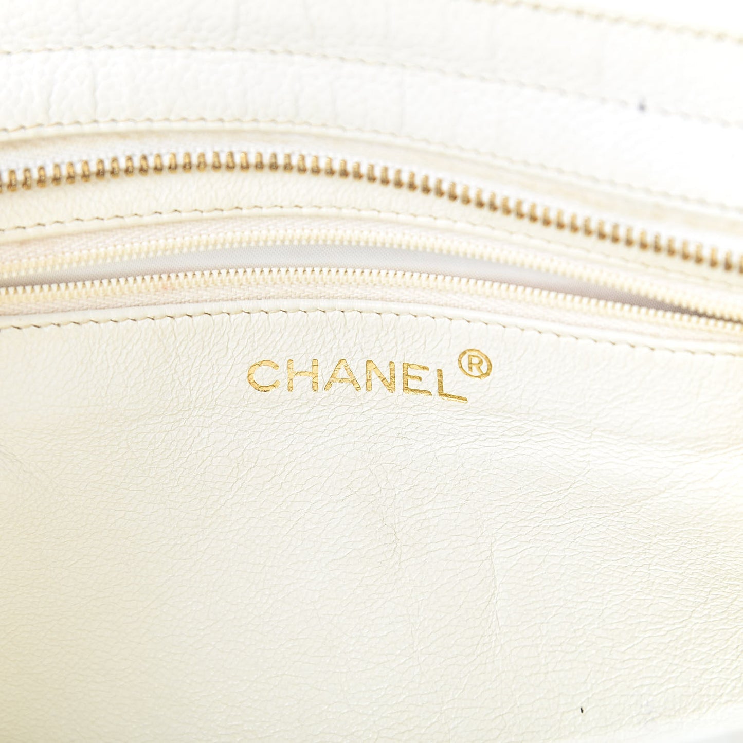 Caviar Quilted Shoulder Bag White