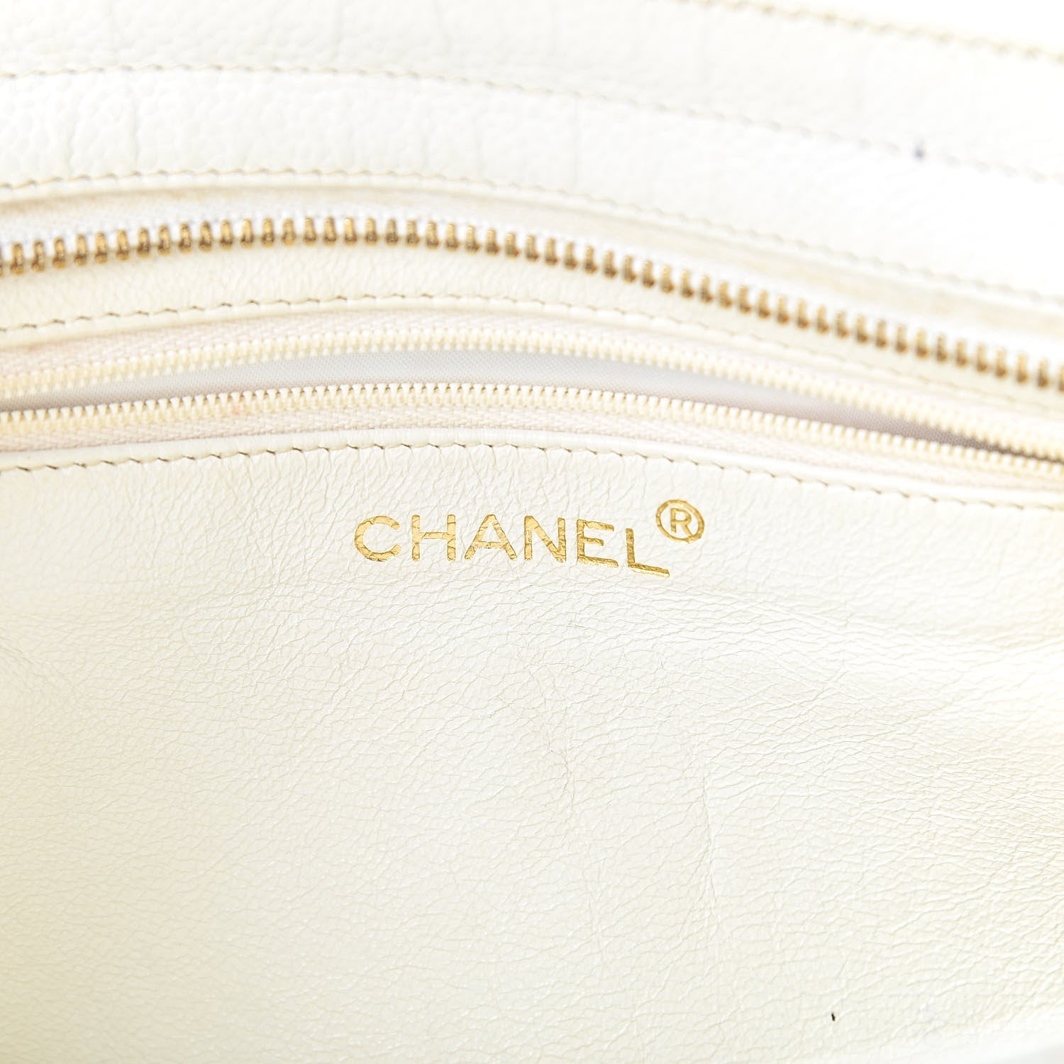 Chanel Caviar Quilted Shoulder Bag White 6 of 17