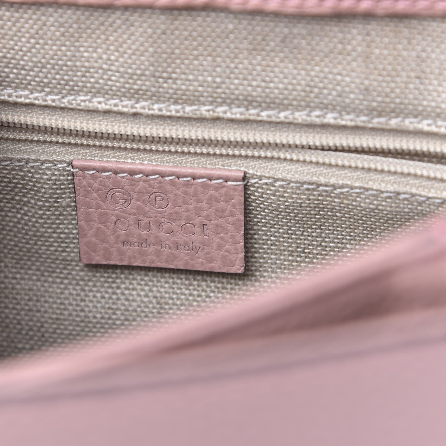 Gucci Dollar Calfskin Interlocking G Top Handle Shoulder Bag Soft Pink 6 of 10