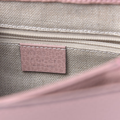 Gucci Dollar Calfskin Interlocking G Top Handle Shoulder Bag Soft Pink 6 of 10