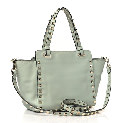 Valentino Garavani Vitello Mini Rockstud Tote Green Tea Sorbet 3 of 9
