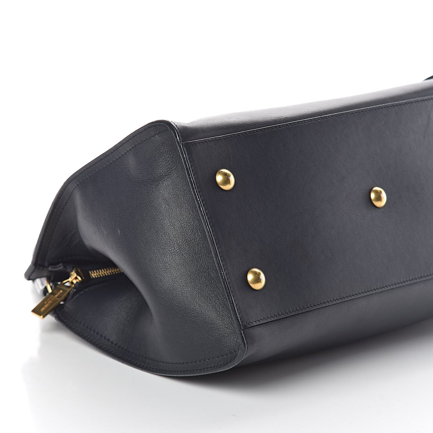 Calfskin Small Classic Y Cabas Navy Blue