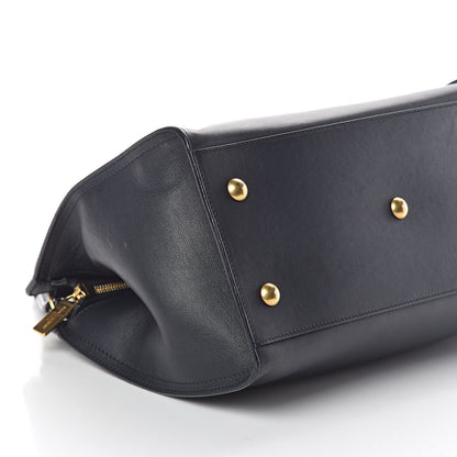 Saint Laurent Calfskin Small Classic Y Cabas Navy Blue 7 of 8