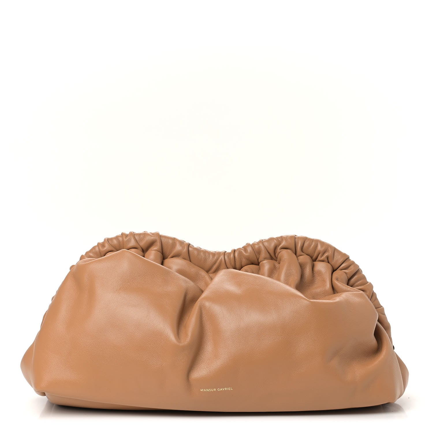 Mansur Gavriel Lambskin Cloud Clutch Caramel 1 of 8