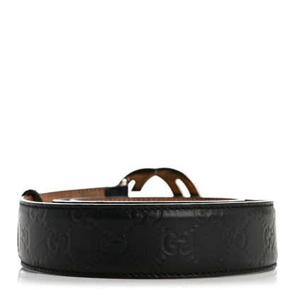 Gucci Guccissima Interlocking G Belt 85 34 Black 2 of 8