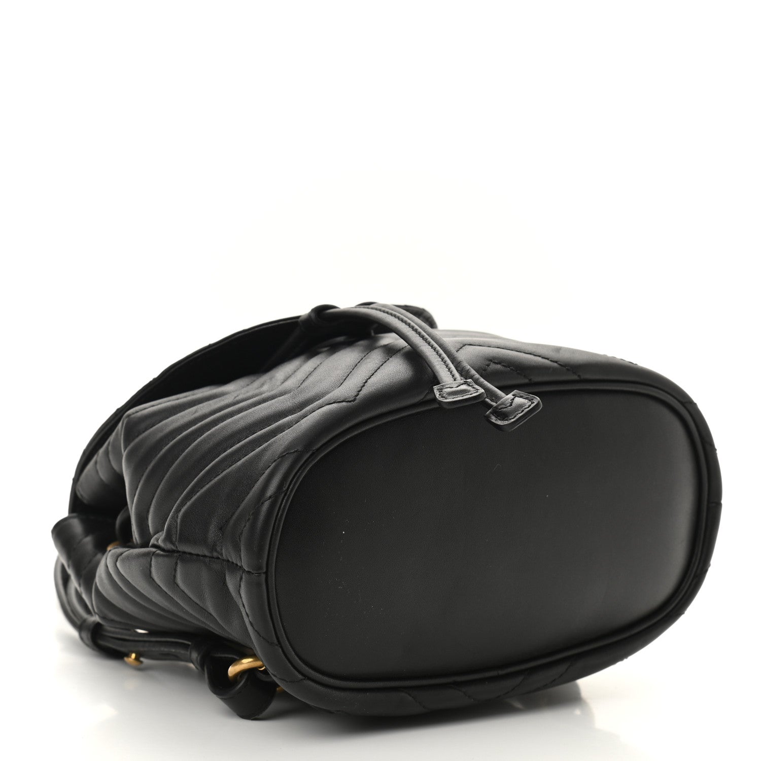 Gucci Calfskin Matelasse GG Marmont Flap Backpack Black 4 of 9