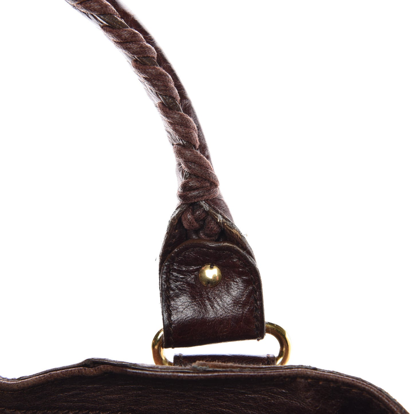 Agneau Giant 21 Gold Hardware City Dark Brown