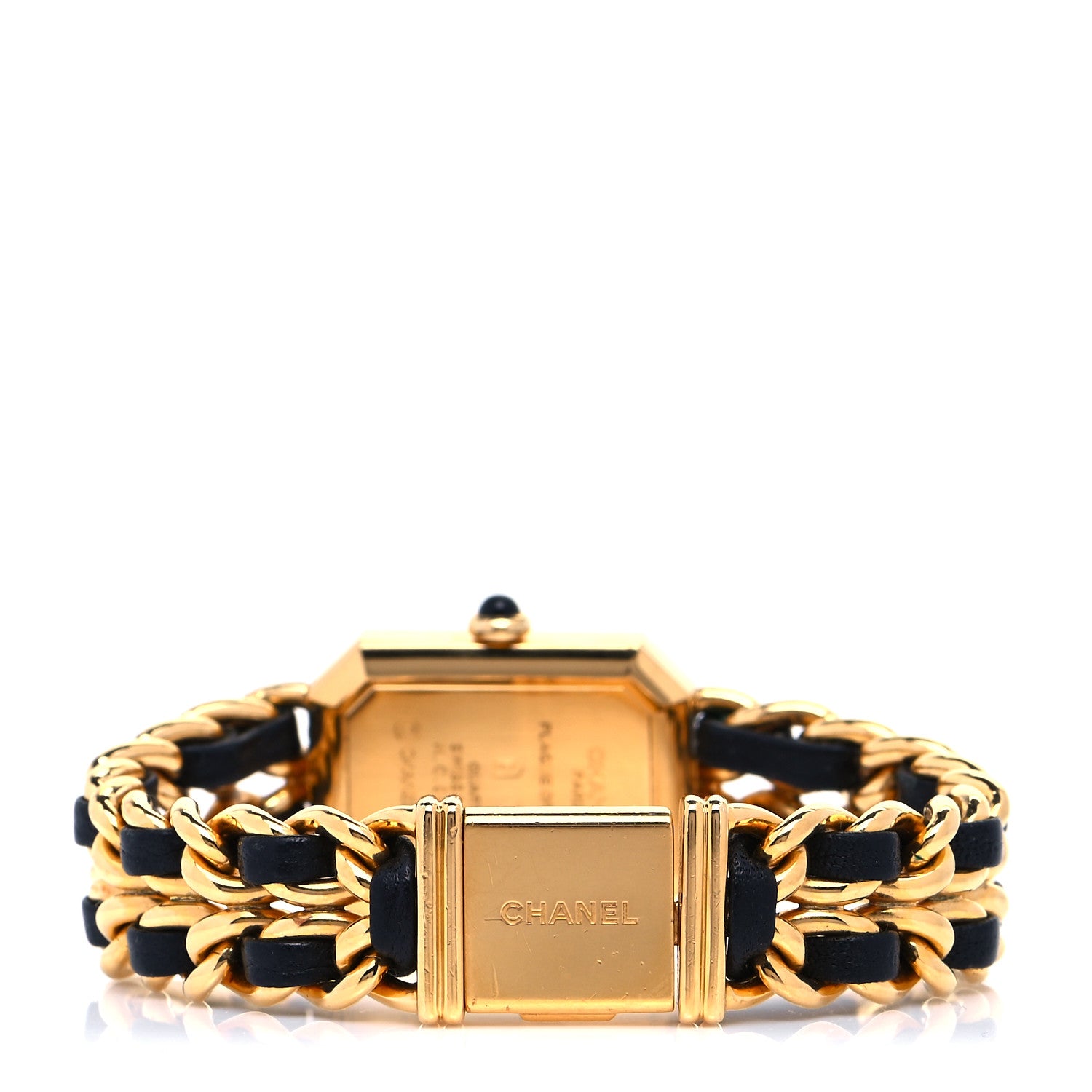 Chanel Stainless Steel Lambskin 20mm Chain Premiere Quartz Watch Gold M 3 of 6