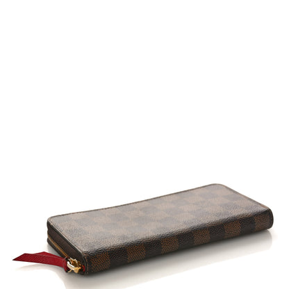 Louis Vuitton Damier Ebene Clemence Wallet Cherry 4 of 8