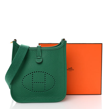 Hermes Taurillon Clemence Evelyne TPM Vert Vertigo 11 of 11