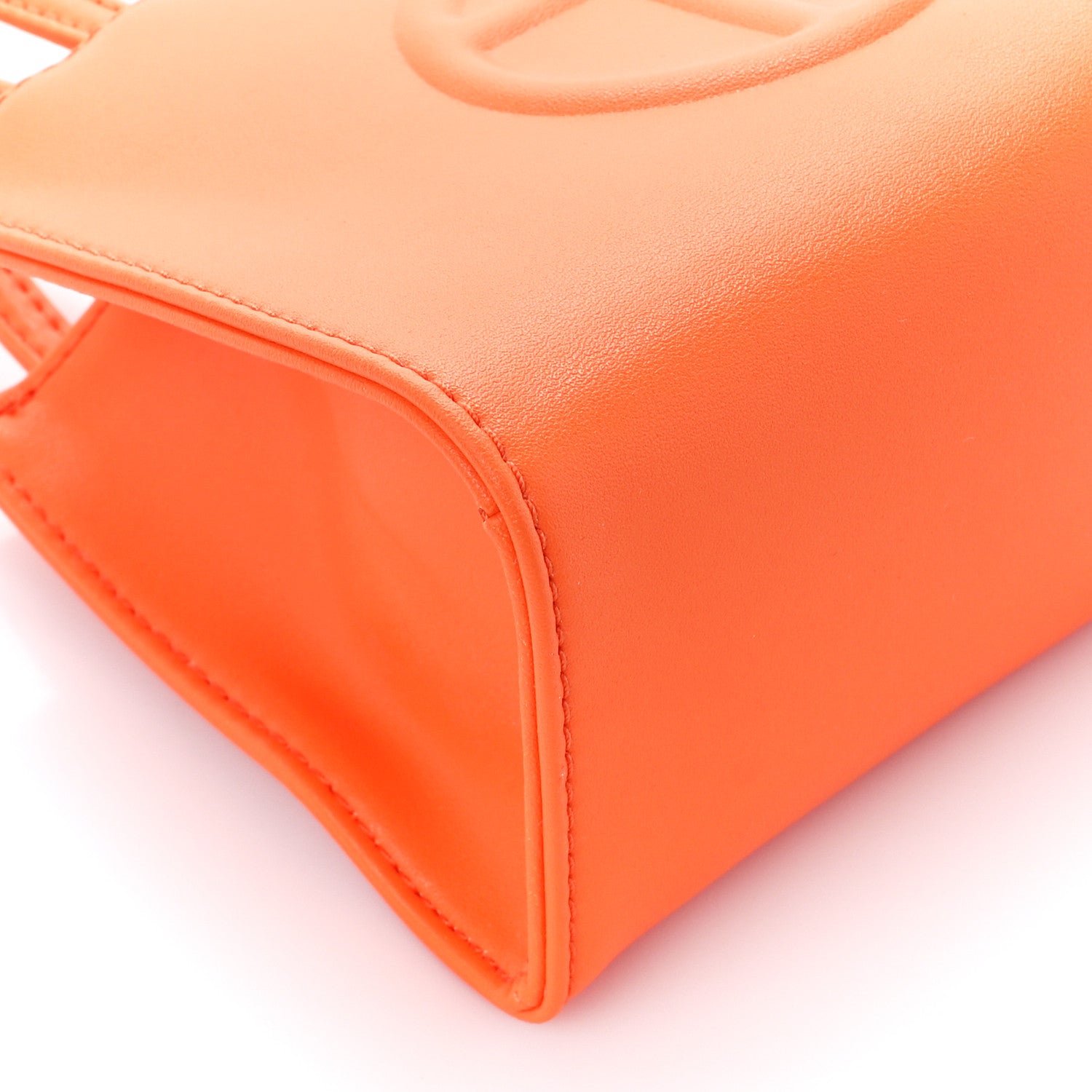 Telfar Vegan Leather Small Shopping Bag Orange 9 of 11
