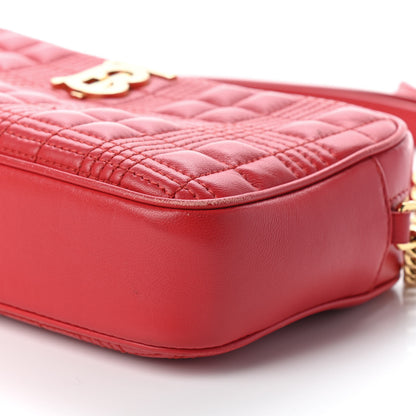 Burberry Lambskin Quilted Camera Bag Bright Red 8 of 9