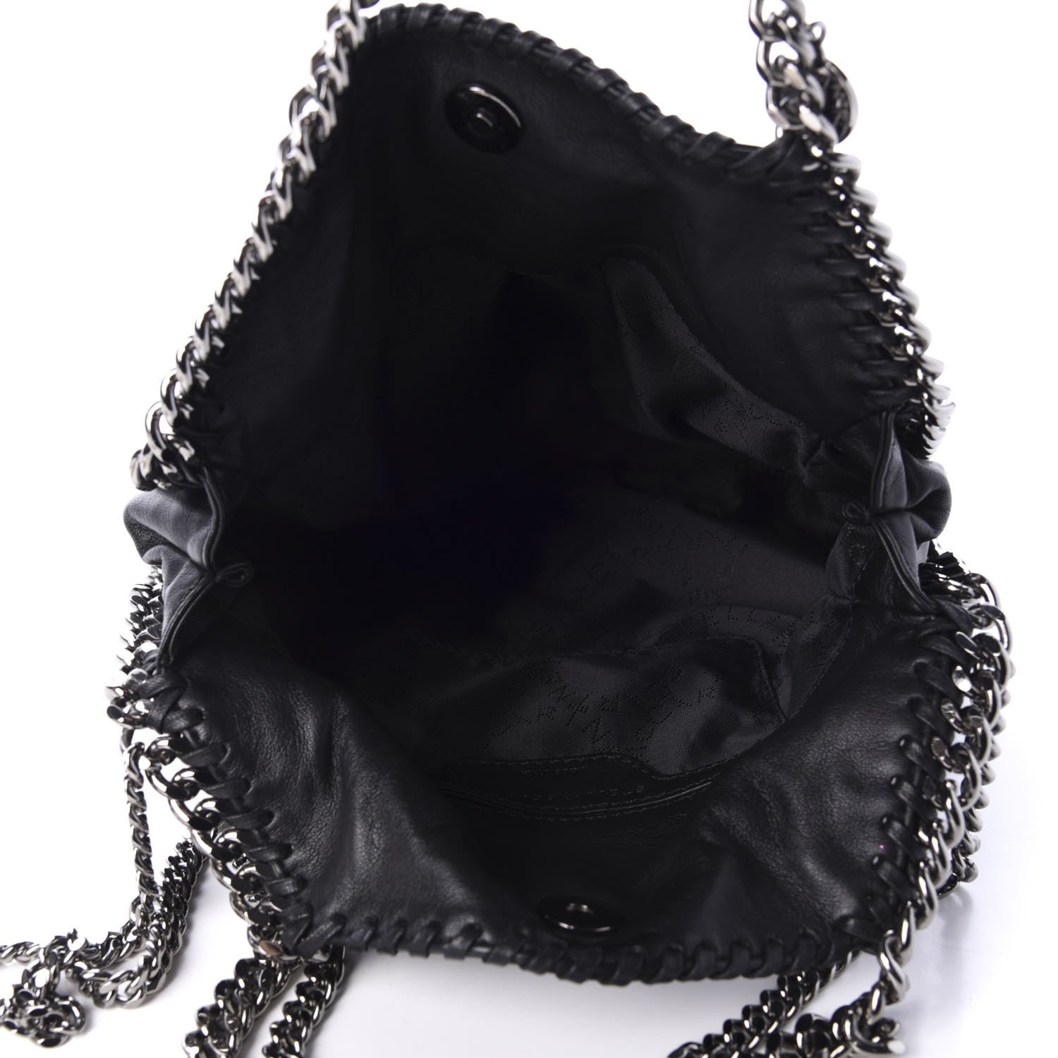Stella McCartney Eco Alter Nappa Embossed Mini Star Falabella Tote Black Pink 5 of 10
